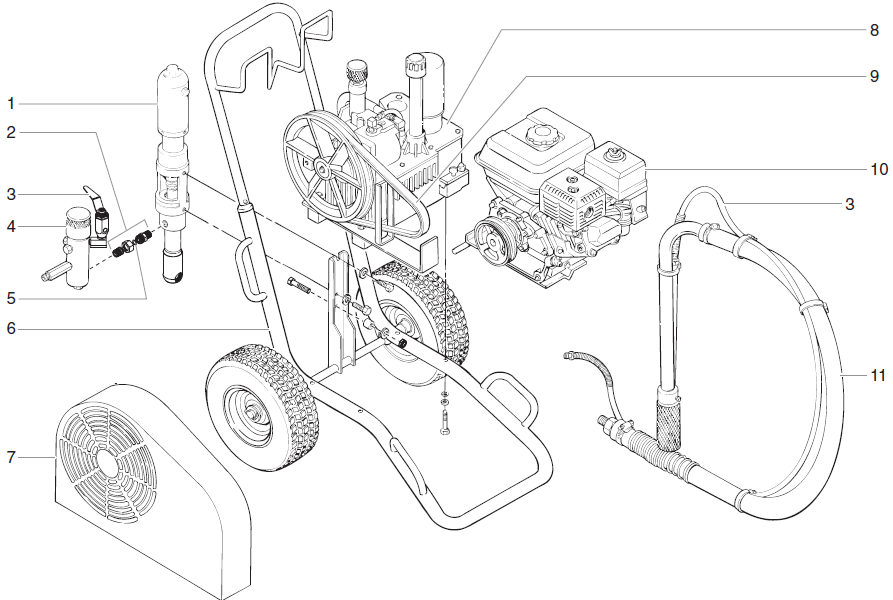 PowrTwin 8900XLT Main Assembly Parts